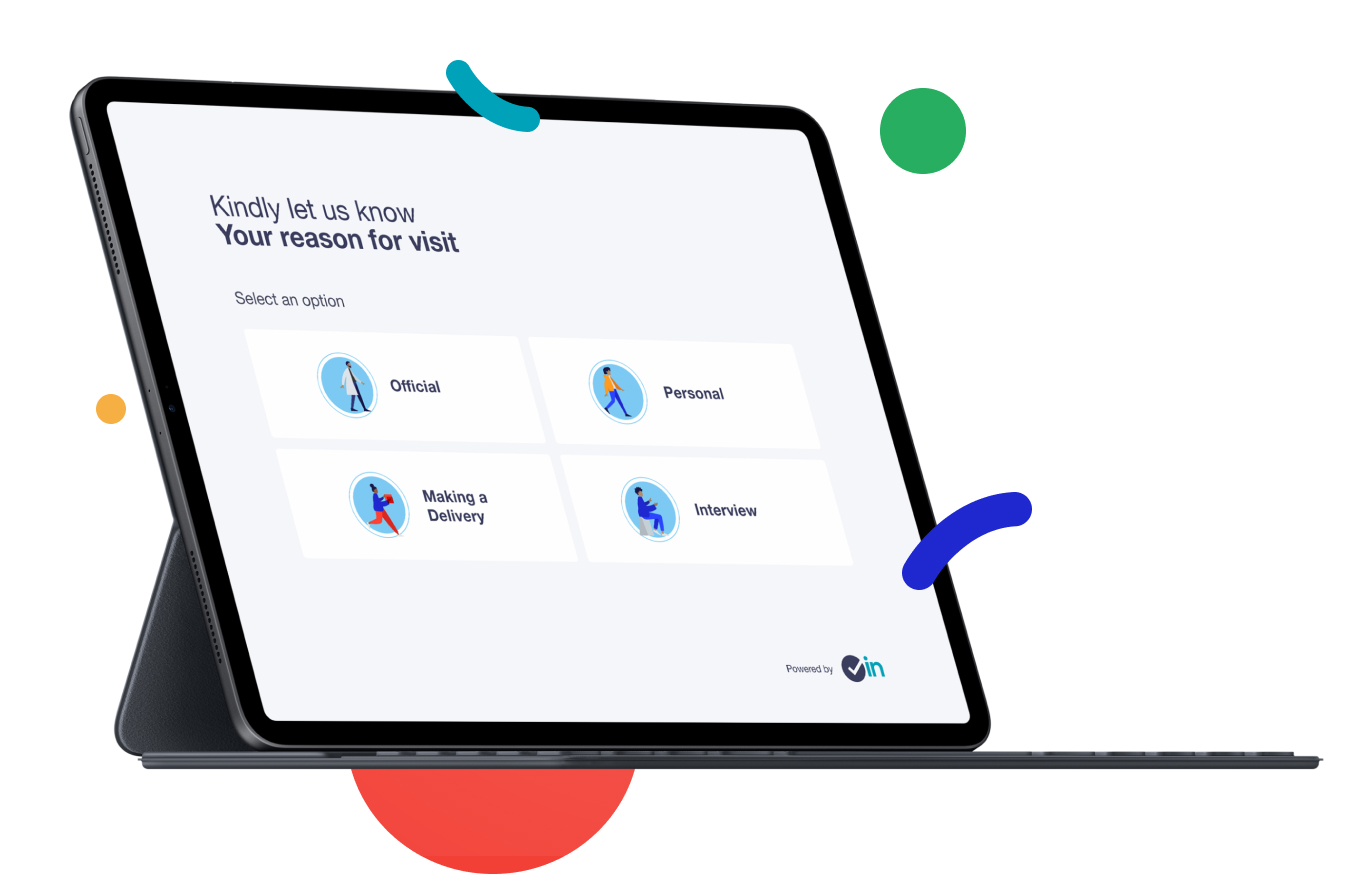 checkin tablet mockup